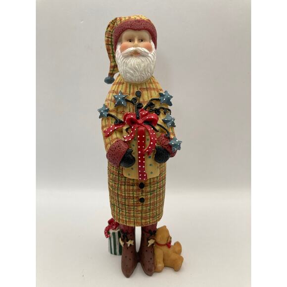 VTG Lang and Wise Classic 1997 Santa's Ribbon Figure 6" by Ellen Stouffer  NIB - Picture 1 of 9